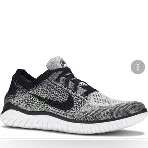 Nike Free Run sneakers black gray white size 8.5